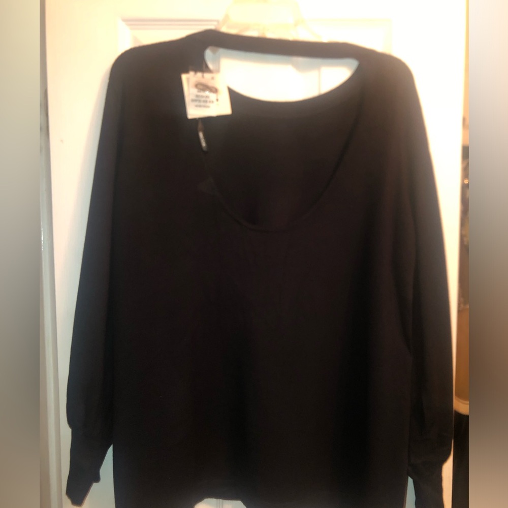 Anne Klein  Back Cut-Out Bishop Sleeves Pullover Top XXL - Picture 3 of 6